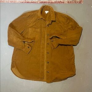 JCrew Brown Corduroy Button-Up Shirt